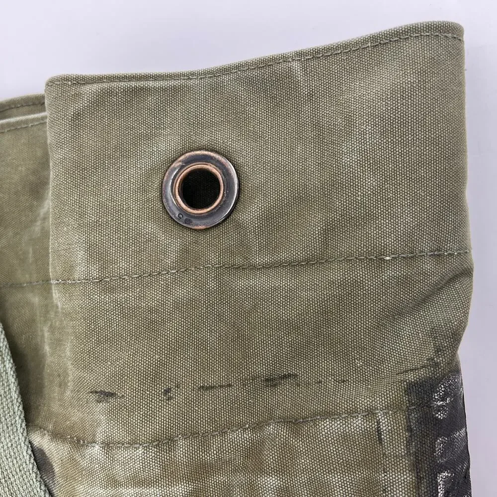 Vintage (Vietnam) Army Duffle Barracks Bag Tote Stenciled with Strap